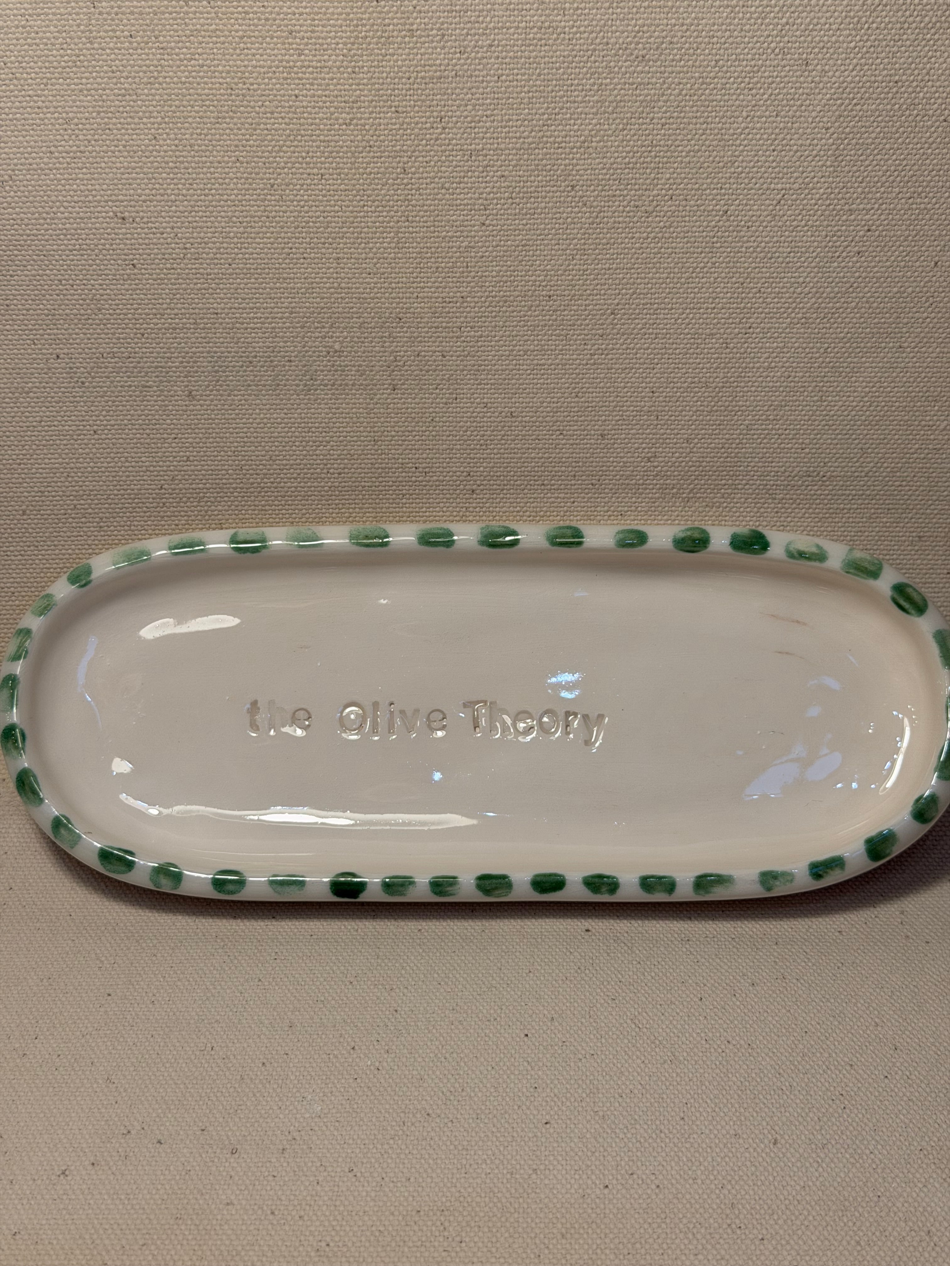 Piattino "The Olive Theory"