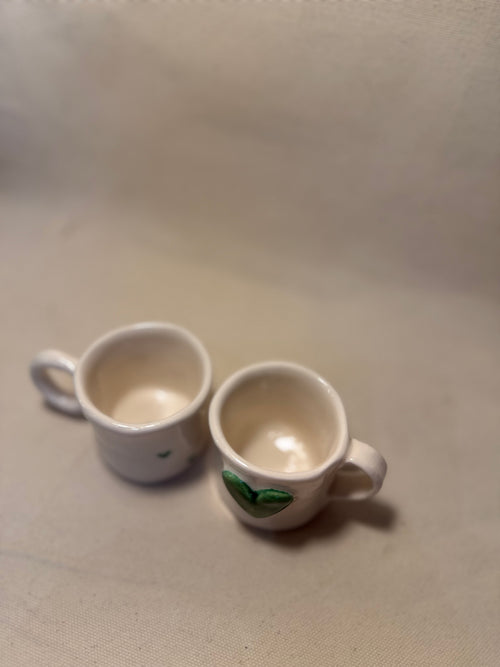 Coppia di tazzine da caffe "Cuoricione"