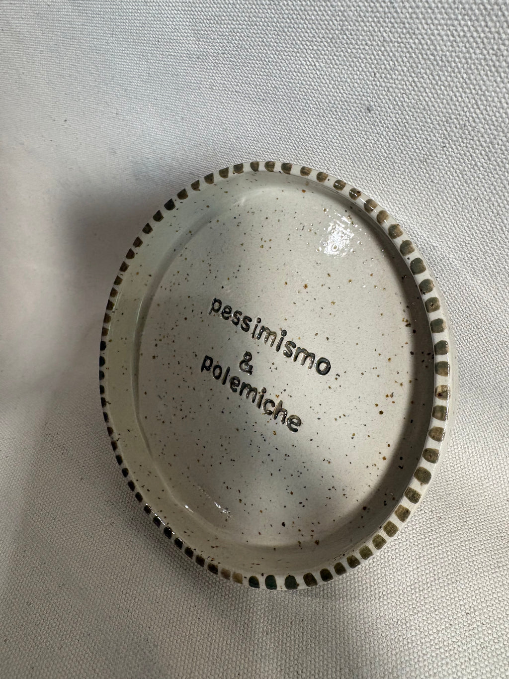Piattino "Pessimismo & Polemiche"