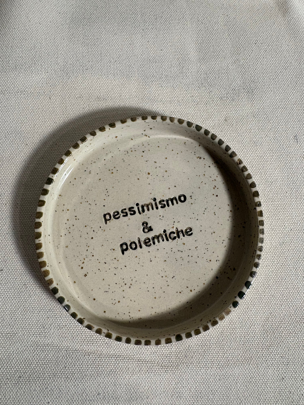 Piattino "Pessimismo & Polemiche"