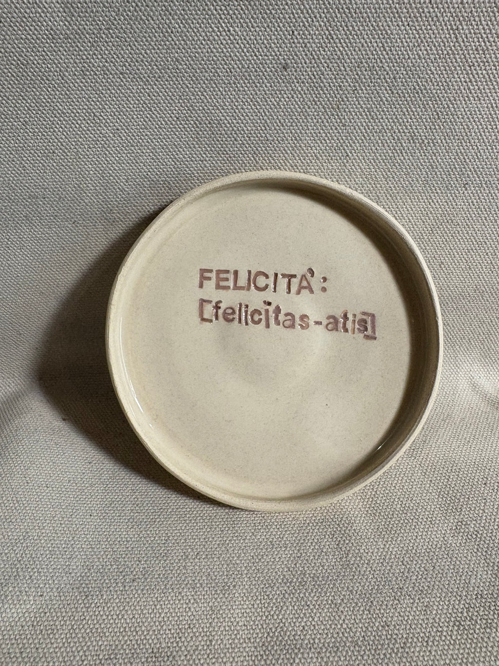Piattino "Felicità"