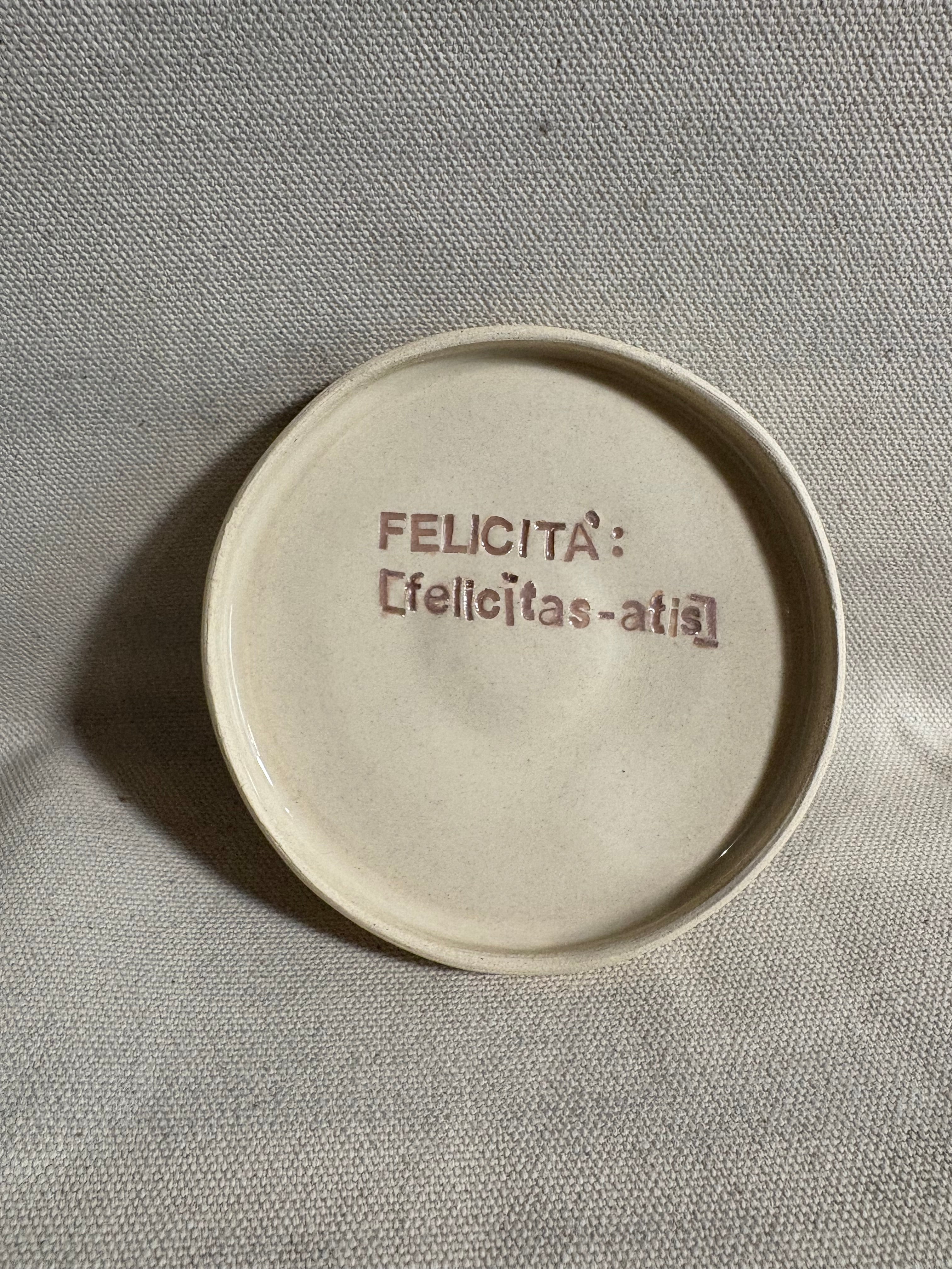 Piattino "Felicità"