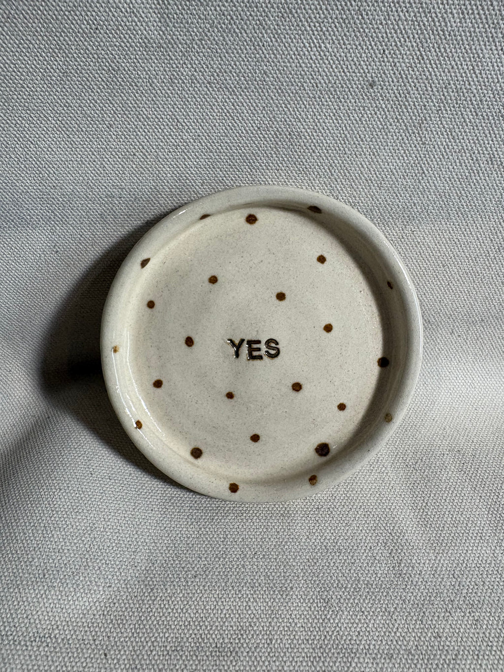 Piattino "Yes"