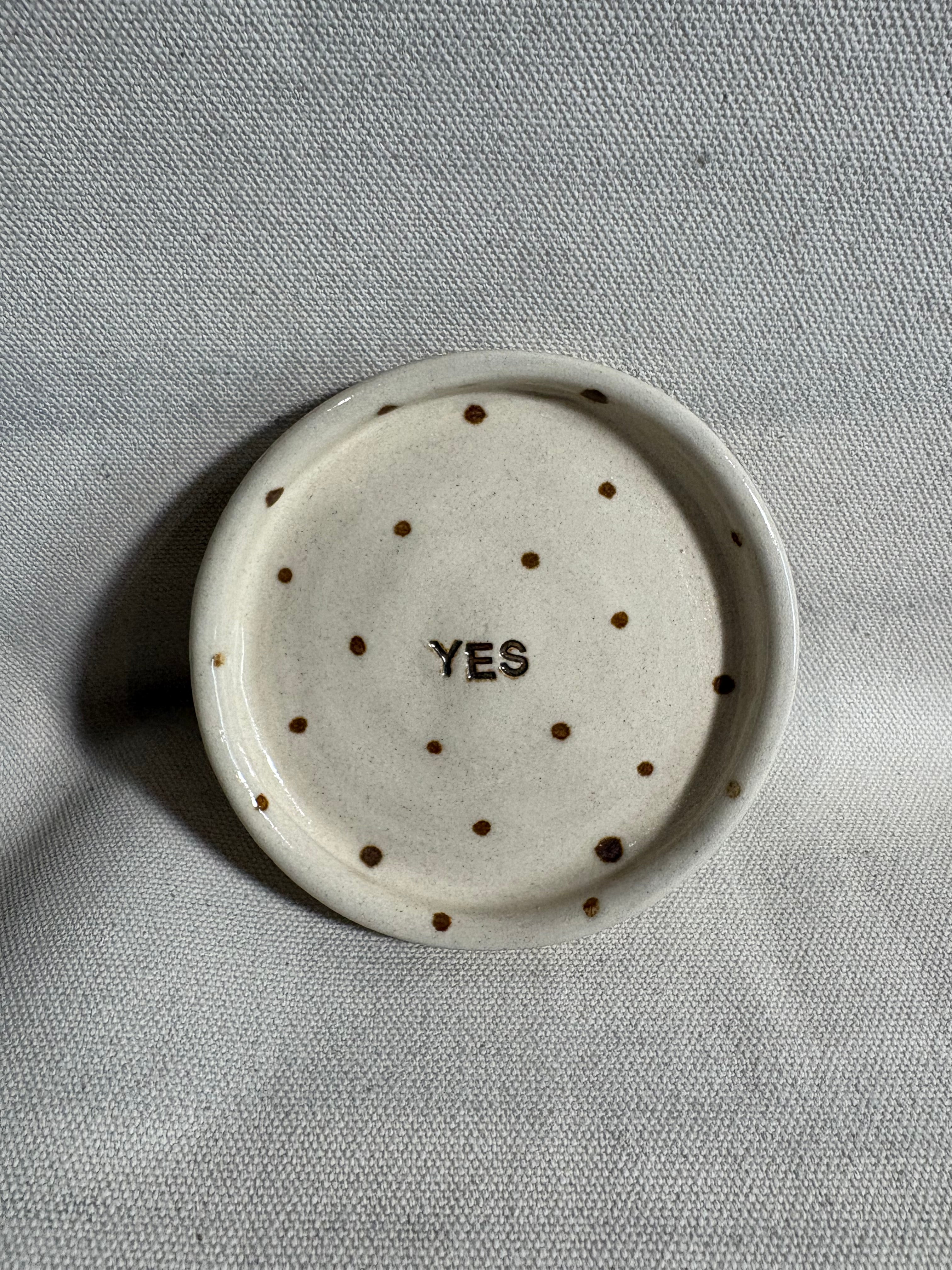 Piattino "Yes"