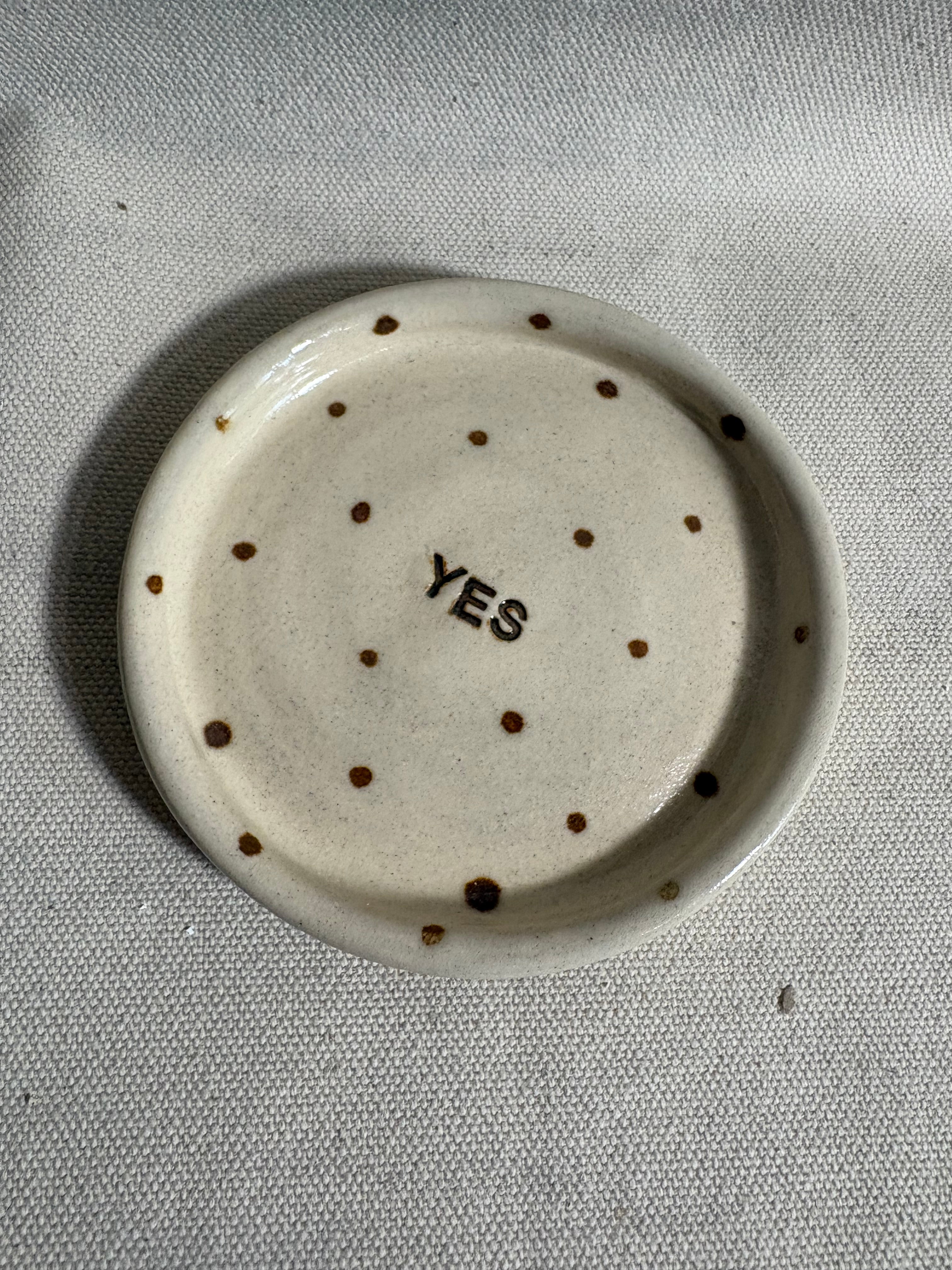 Piattino "Yes"